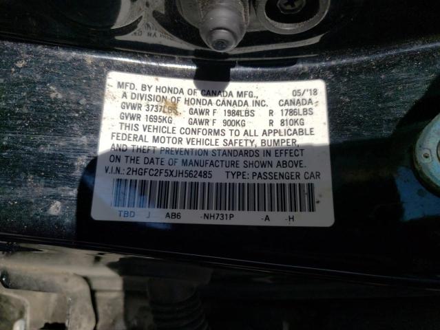 2HGFC2F5XJH562485 Honda Civic Lx