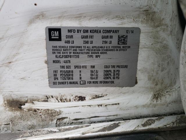 KL4CJFSB2FB117310 Buick Encore Convenience
