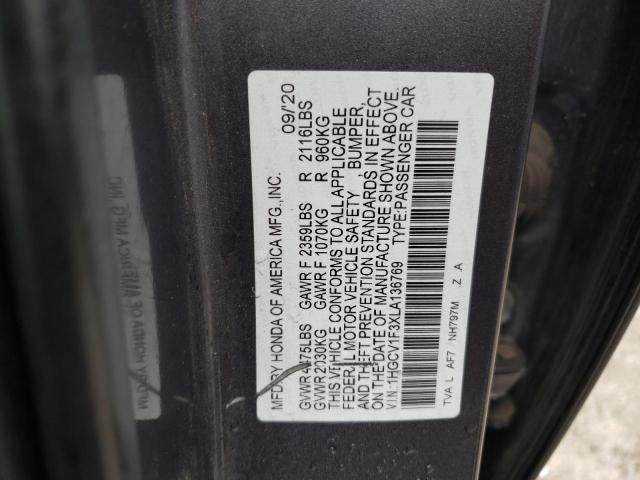 1HGCV1F3XLA136769 Honda Accord Sport