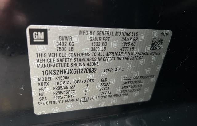 1GKS2HKJXGR270032 GMC YUKON XL DENALI