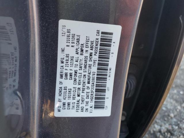 1HGCR2F30GA096783 Honda ACCORD LX