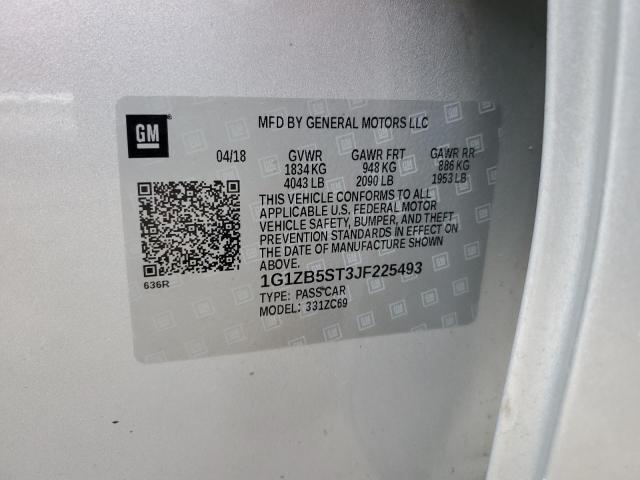 1G1ZB5ST3JF225493 Chevrolet MALIBU LS