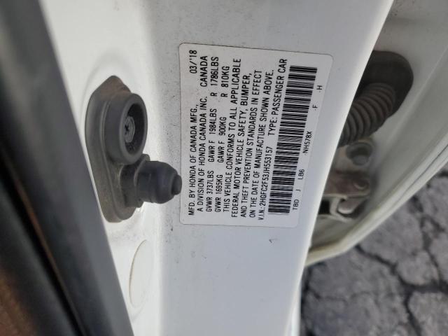 2HGFC2F53JH553157 Honda Civic Lx
