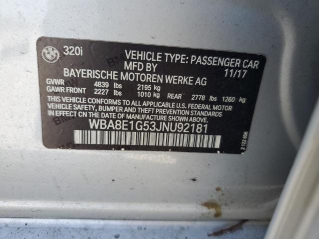 WBA8E1G53JNU92181 BMW 320 I