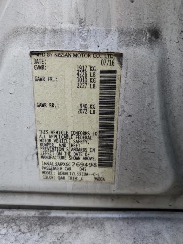 1N4AL3APXGC269498 Nissan ALTIMA 2.5