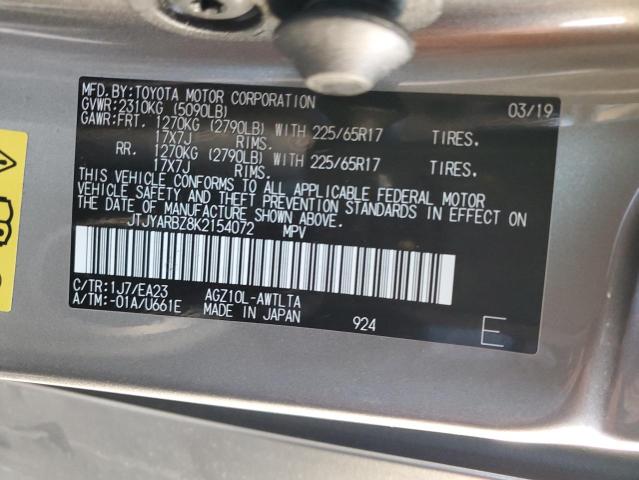 JTJYARBZ8K2154072 Lexus Nx 300 Base