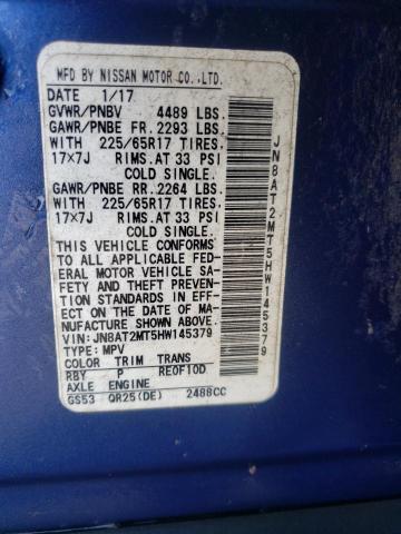Nissan ROGUE S 2017 JN8AT2MT5HW145379 Image 12
