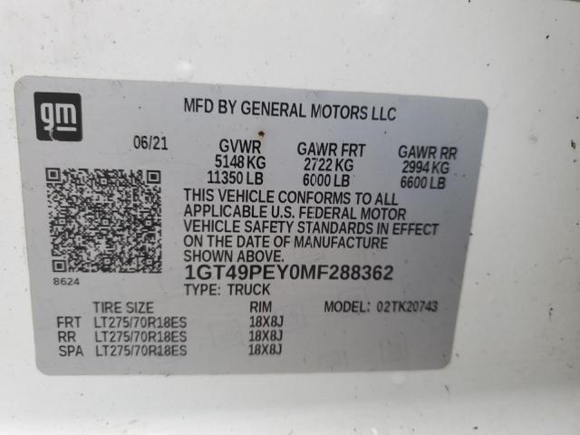 1GT49PEY0MF288362 GMC Sierra K2500 At4
