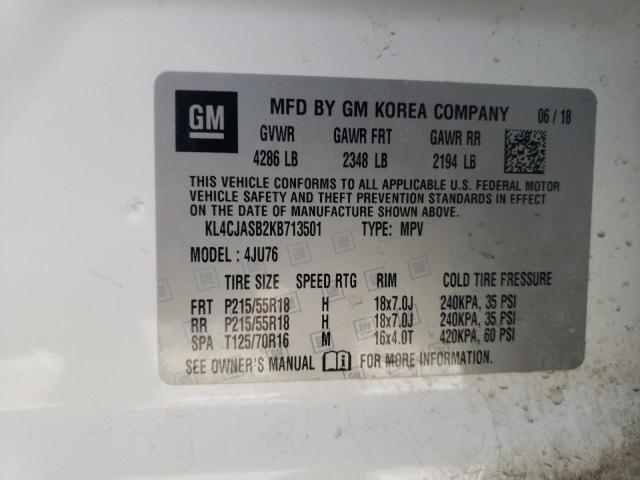 KL4CJASB2KB713501 Buick Encore Preferred