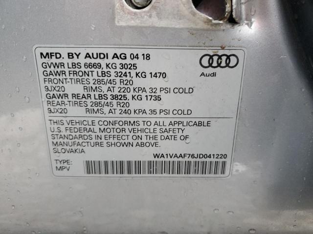 WA1VAAF76JD041220 Audi Q7 Prestige