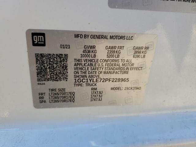 1GC1YLE72PF228965 Chevrolet Silverado K2500 Heavy Duty