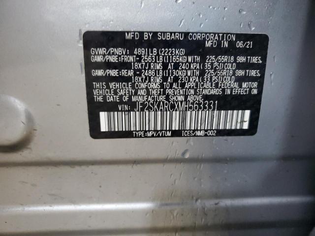 JF2SKARCXMH563331 Subaru Forester Sport