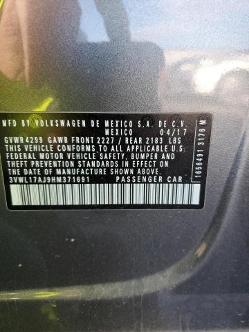 3VWL17AJ9HM371691 Volkswagen JETTA SEL