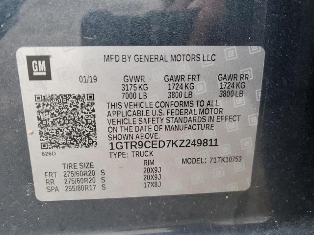 1GTR9CED7KZ249811 GMC Sierra K1500 Elevation