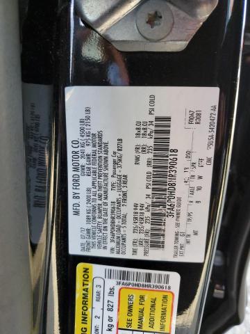 3FA6P0HD8HR390618 Ford FUSION SE