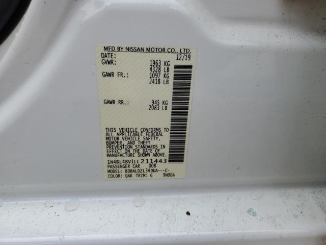 1N4BL4BV1LC211443 Nissan ALTIMA S