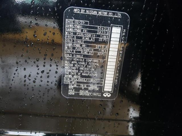 3PCAJ5M33LF118987 Infiniti Qx50 Pure