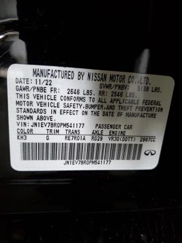 JN1EV7BR0PM541177 Infiniti Q50 LUXE