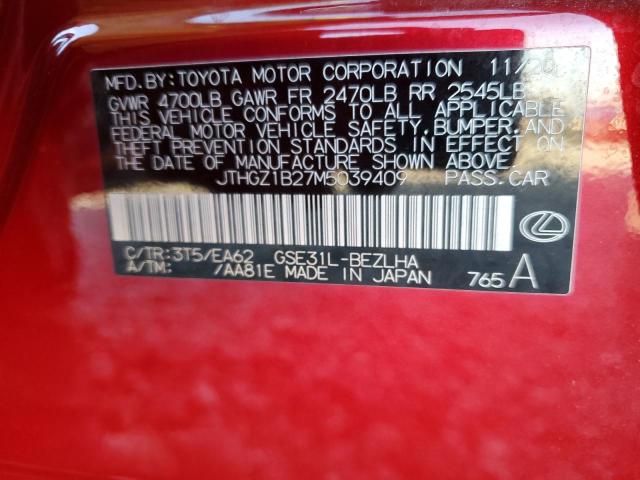 JTHGZ1B27M5039409 Lexus Is 350 F-sport