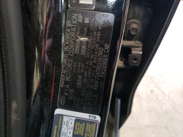 KNAFZ5A39G5587802 KIA FORTE SX