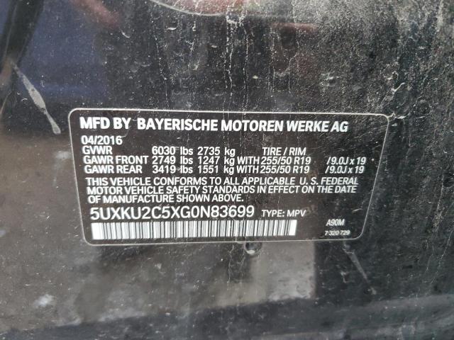 5UXKU2C5XG0N83699 BMW X6 Xdrive35i