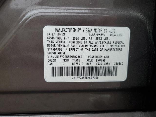 JN1BV7AR8EM697369 Infiniti Q50 BASE