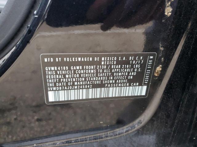 3VWDB7AJ0JM245842 Volkswagen JETTA SE