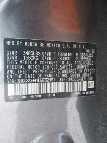 3HGGK5H41LM732461 Honda FIT LX