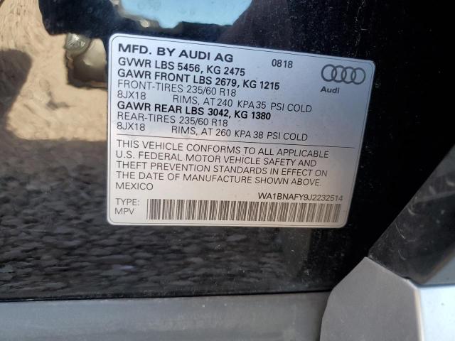WA1BNAFY9J2232514 Audi Q5 Premium Plus