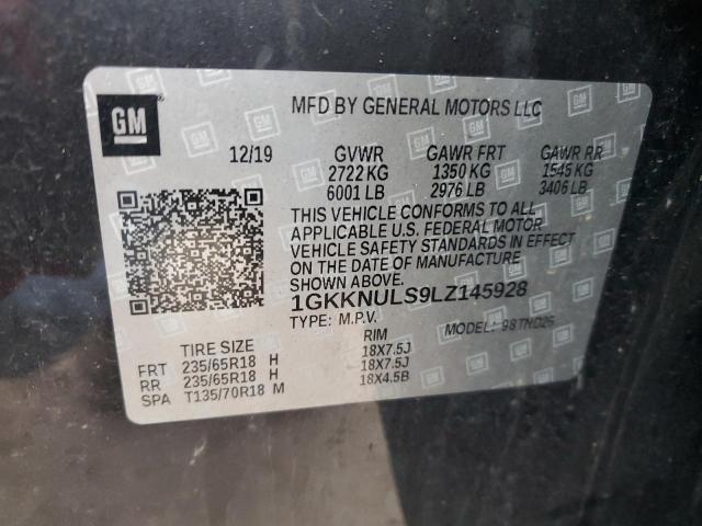 1GKKNULS9LZ145928 GMC ACADIA SLT