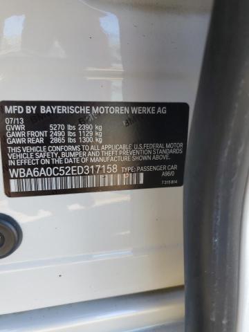 WBA6A0C52ED317158 BMW 640 I Gran Coupe
