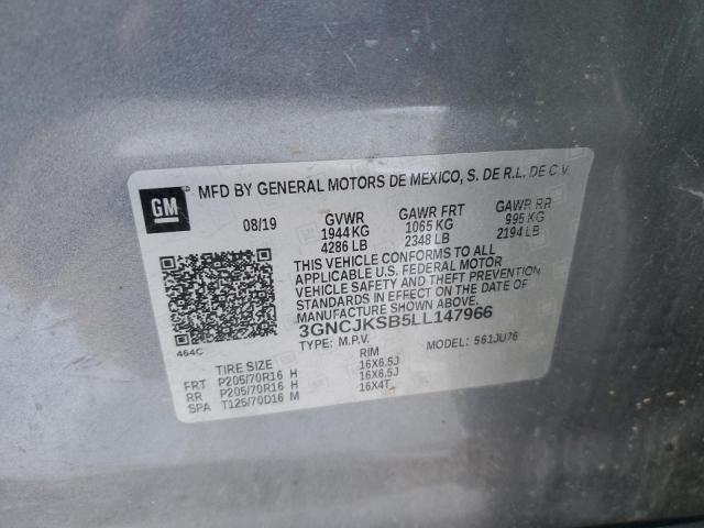 3GNCJKSB5LL147966 Chevrolet TRAX LS