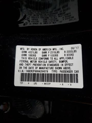1HGCR2F86HA284978 Honda ACCORD EXL