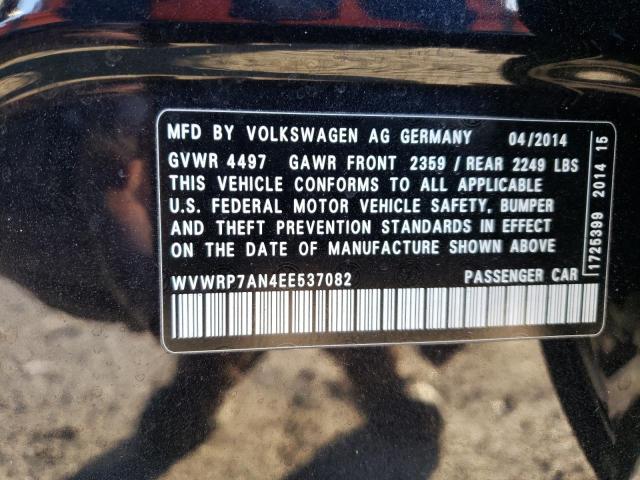 WVWRP7AN4EE537082 Volkswagen CC LUXURY
