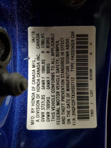 2HGFC2F7XJH557112 Honda CIVIC EX