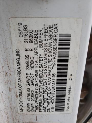 1HGCV1F33KA131105 Honda Accord Sport