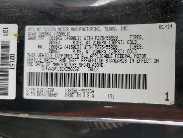 Toyota Tundra Crewmax Platinum 2014 5TFAW5F13EX356862 Image 12