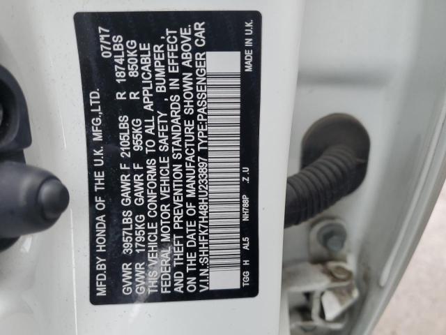 SHHFK7H48HU233897 Honda Civic Sport