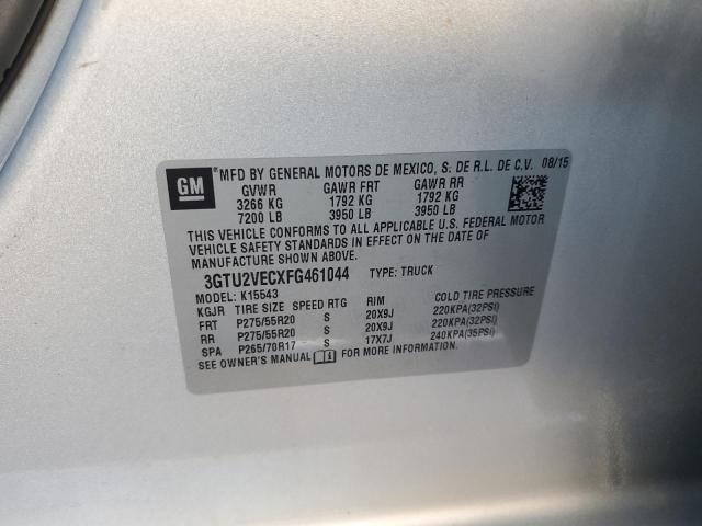 3GTU2VECXFG461044 GMC Sierra K1500 Slt