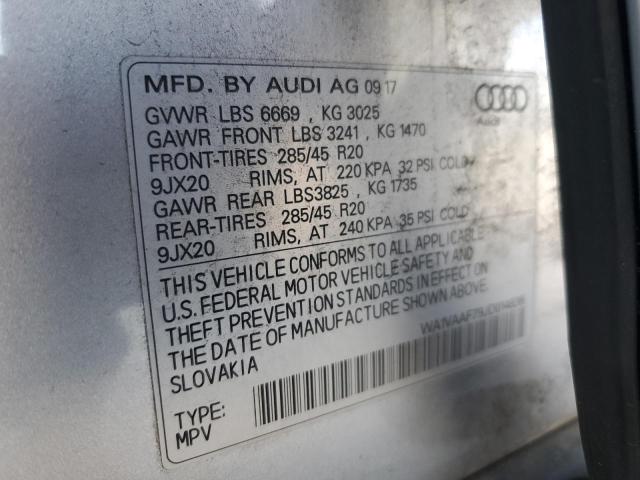 WA1VAAF79JD014836 Audi Q7 Prestige