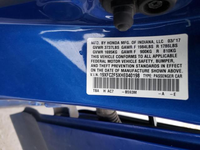 19XFC2F5XHE040198 Honda Civic Lx