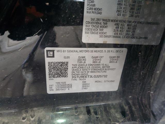 3GTU9EET3LG225732 GMC Sierra K1500 At4