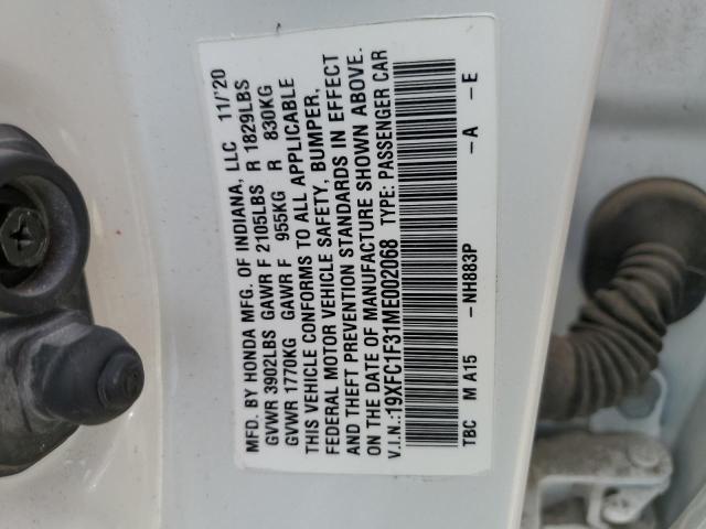 19XFC1F31ME002068 Honda CIVIC EX