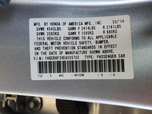 1HGCR6F34EA005700 Honda ACCORD HYBRID
