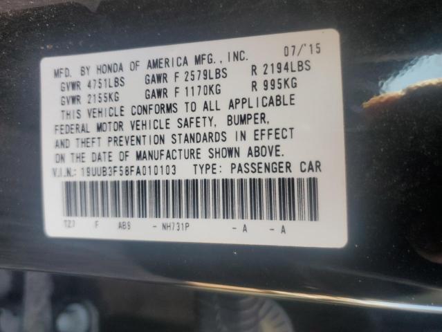 19UUB3F58FA010103 Acura TLX TECH