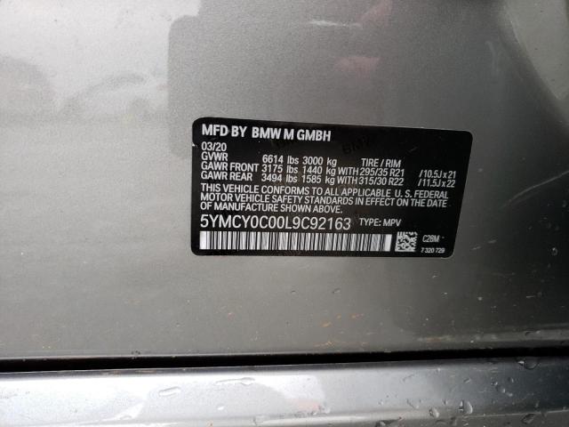 5YMCY0C00L9C92163 BMW X6 M