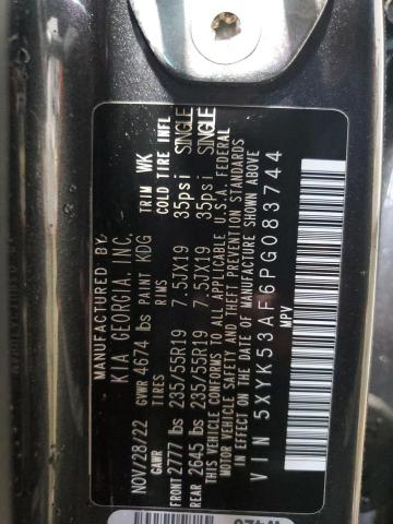 5XYK53AF6PG083744 KIA Sportage Sx Prestige