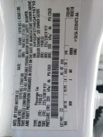 WF0DP3TH6G4116710 Ford FOCUS RS