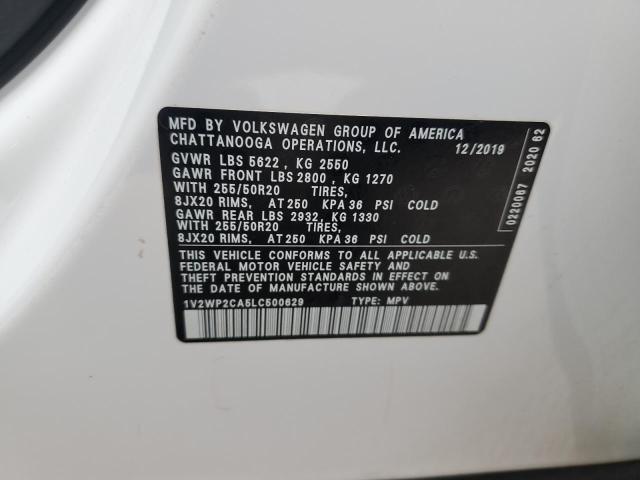 1V2WP2CA5LC500629 Volkswagen ATLAS SE