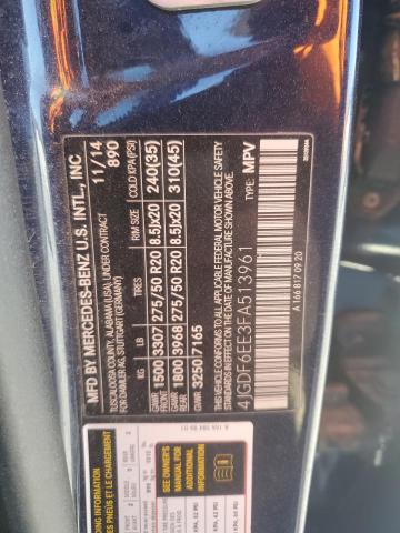 4JGDF6EE3FA513961 Mercedes-Benz Gl 450 4matic